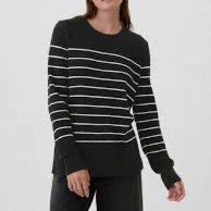 GAP Black Textured Stripe Crewneck Sweater/NWT/SMALL & LARGE